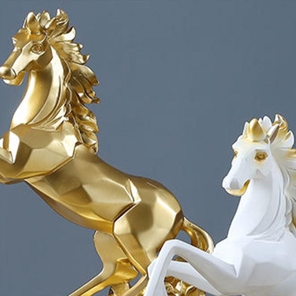 Art Craft Horse - งานฝีมือ ศิลปะ ของตกแต่งรูปม้า งานหัตถกรรม รูปปั้นม้าสร้างสรรค์ รูปปั้นสัตว์สไตล์มินิมอลสมัยใหม่