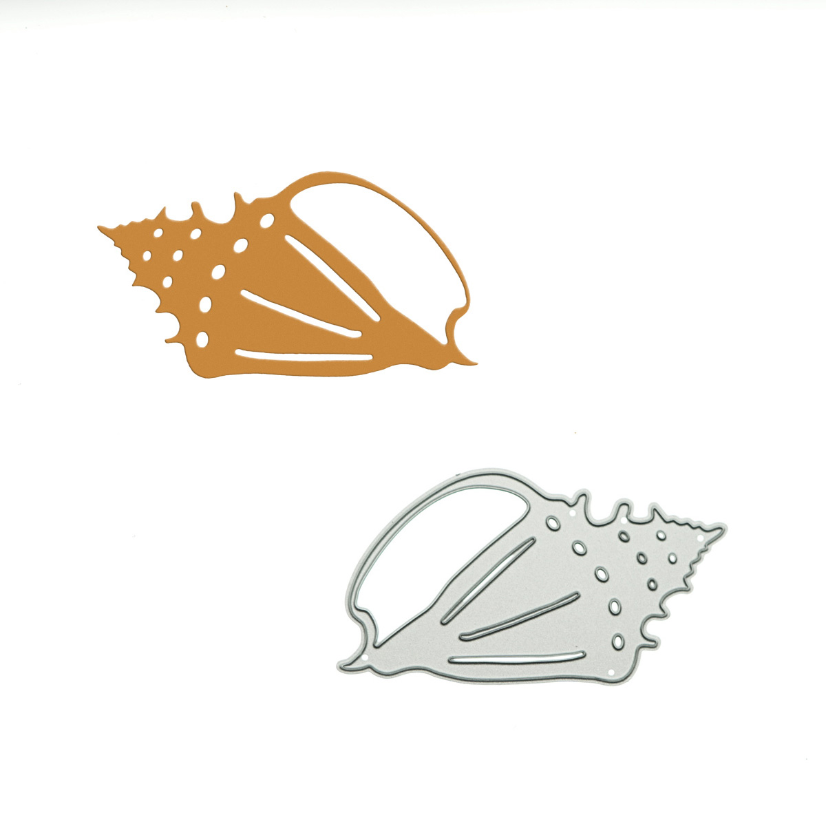 Stencil Cutting Plotter - Ocean Sea Shell Conch รูปแบบโลหะตัด Die