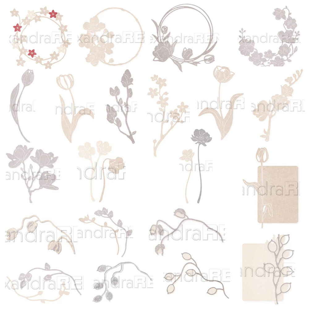Stencil Cutting Plotter - Piggy Craft ตัดโลหะตายตัดแม่พิมพ์ใหม่อีสเตอร์ดอกไม้ใบสมุดภาพกระดาษหัตถกรรมแม่พิมพ์มีดใบมีด punch stencils ตาย
