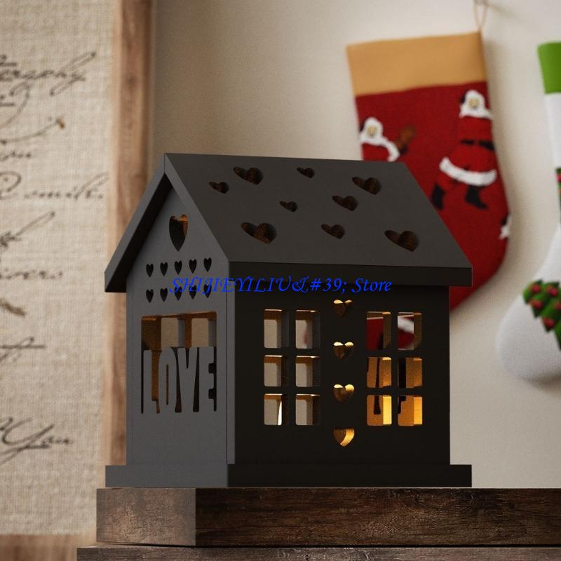 Art Craft House Making - E21F บ้านซิลิโคนแม่พิมพ์เรซิ่นแม่พิมพ์แม่พิมพ์กลางคืนไฟยืนแม่พิมพ์เครื่องประดับแม่พิมพ์พื้นผิวซิลิโคนสำหรับการตกแต่งบ้าน
