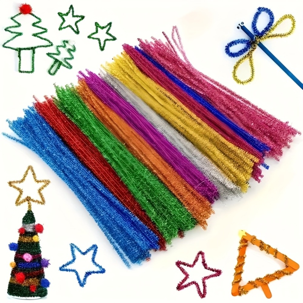 Art Craft House Making - 100 ชิ้น ลวดตกแต่งแบบมีประกาย ขนาด 30 ซม.