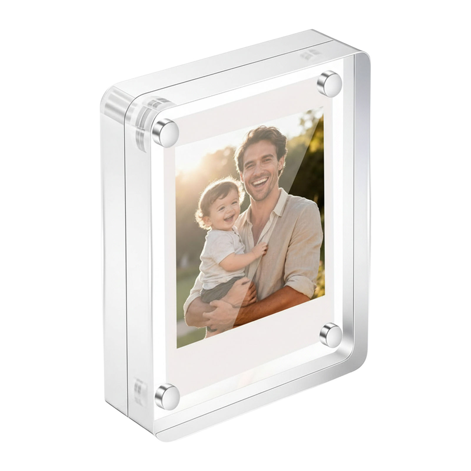 Art Craft Display - กรอบรูปอะคริลิคแม่เหล็ก ขนาด 2.5x3.5 นิ้ว หนา 10+10