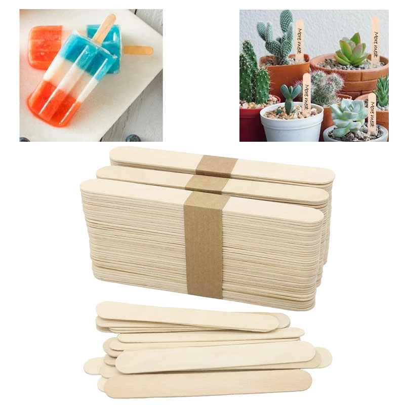 Art Craft Ice Cream - ﻿ ไม้ไอศกรีม 50/100 ชิ้น ทำจากไม้ธรรมชาติแท้ สำหรับงานฝีมือและศิลปะ