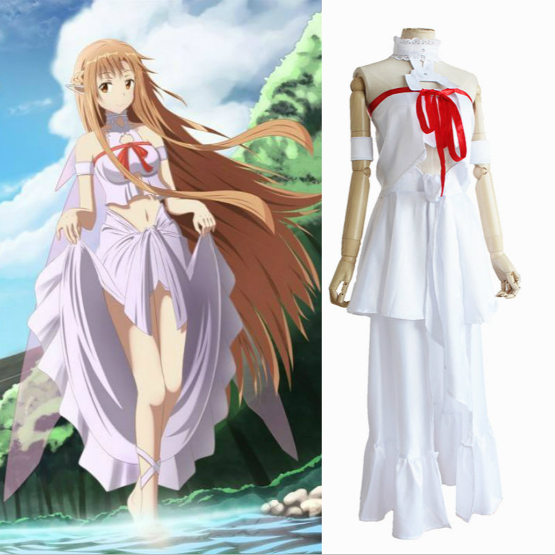 Art Craft Online - ร้อนฮาโลวีนเครื่องแต่งกายอะนิเมะ Yuuki Asuna SAO Sword Art