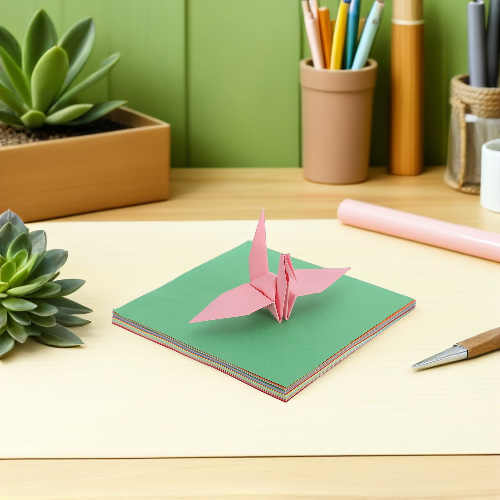 กระดาษพับโอริกามิ 300 แผ่น สีส - Art Craft Easy With Paper บทวิจารณ์และราคา