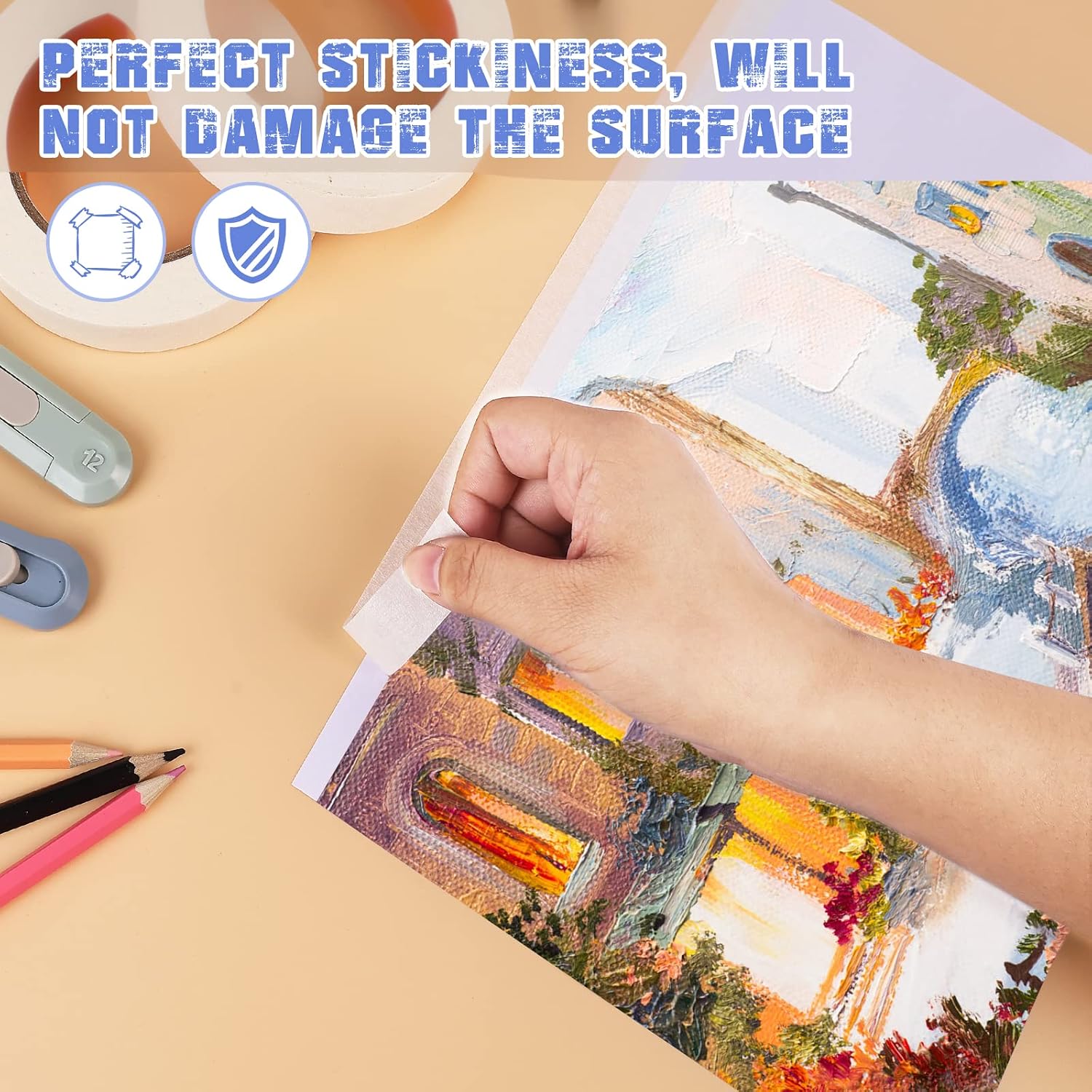 เทปปิดที่สีเบจ 8 ชิ้น เทปสำหรั - Art Craft Easy With Paper บทวิจารณ์และราคา