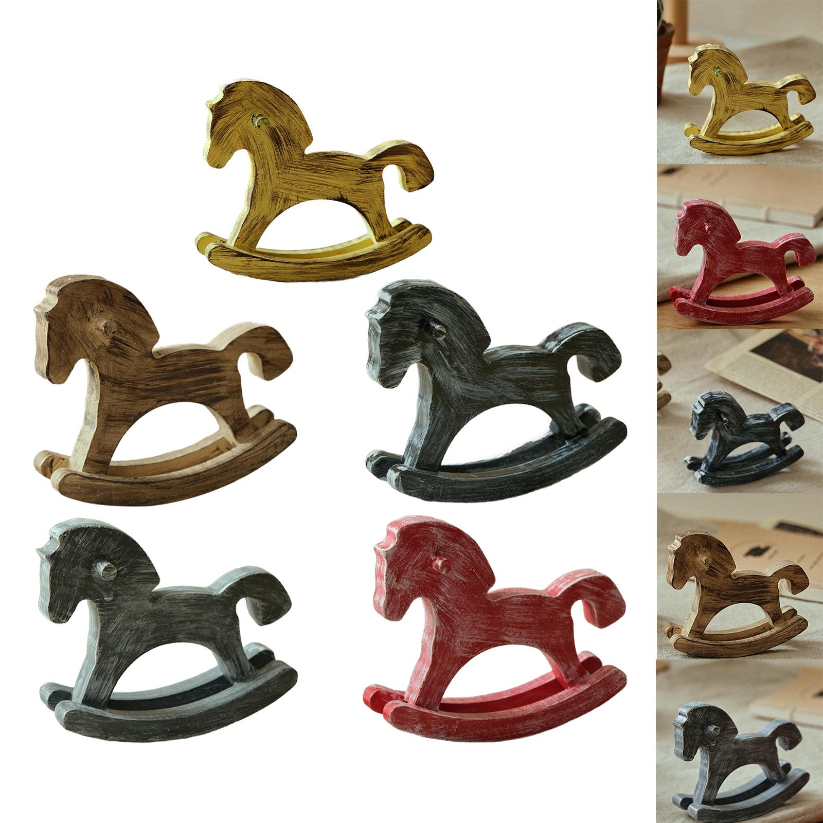 ม้าโยกไม้ ของตกแต่งบ้าน งานฝีม - Art Craft Horse บทวิจารณ์และราคา