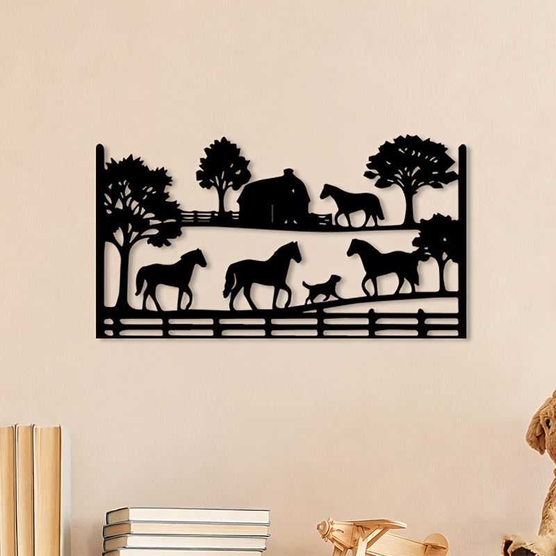 CIFBUY งานศิลปะติดผนังโลหะ รูป - Art Craft Horse บทวิจารณ์และราคา