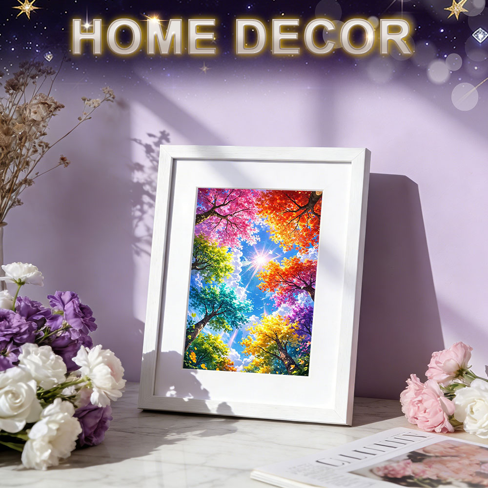 ภาพวาดเพชร HUACAN ลายต้นไม้ ทิ - Art And Craft Autumn บทวิจารณ์และราคา
