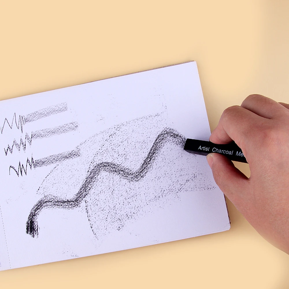 6pcs Sketch ถ่านบาร์ชุดนุ่มปาน - Sketching Charcoal Set บทวิจารณ์และราคา