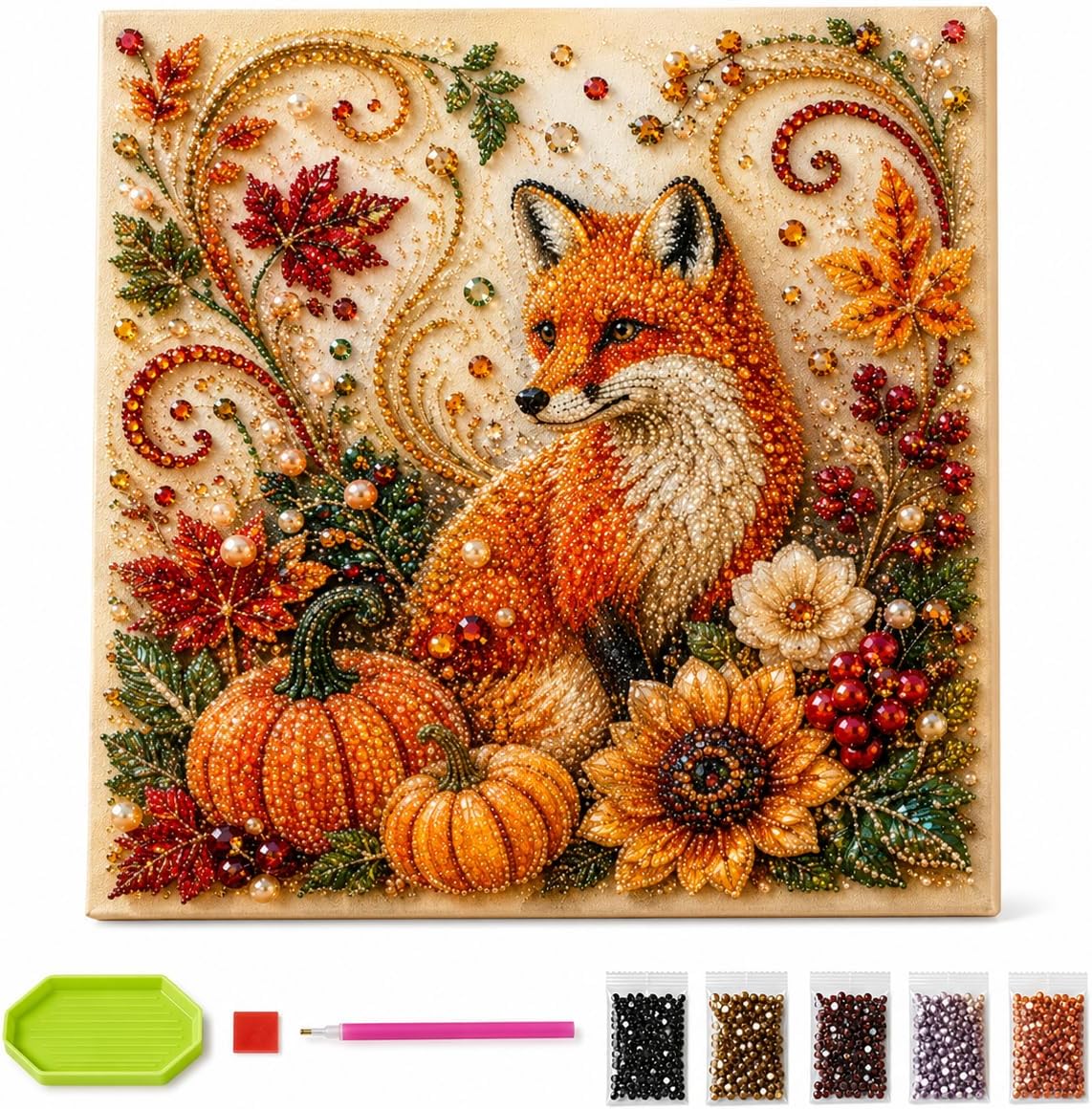 ชุดภาพวาดเพชรลายฤดูใบไม้ร่วง ช - Art And Craft Autumn บทวิจารณ์และราคา