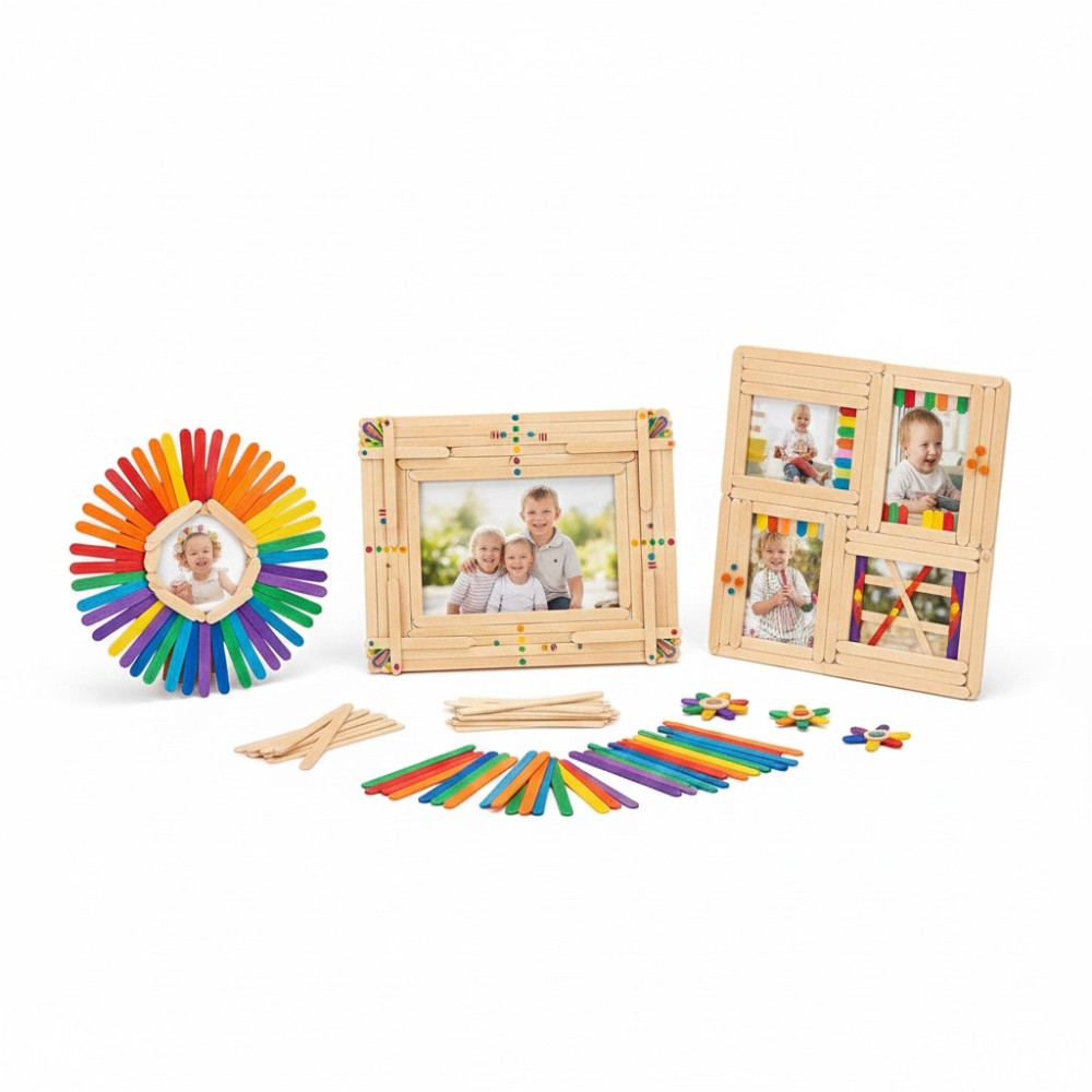 ไม้ไอศกรีมหลากสี 50 ชิ้น สำหรั - Art Craft Ice Cream บทวิจารณ์และราคา