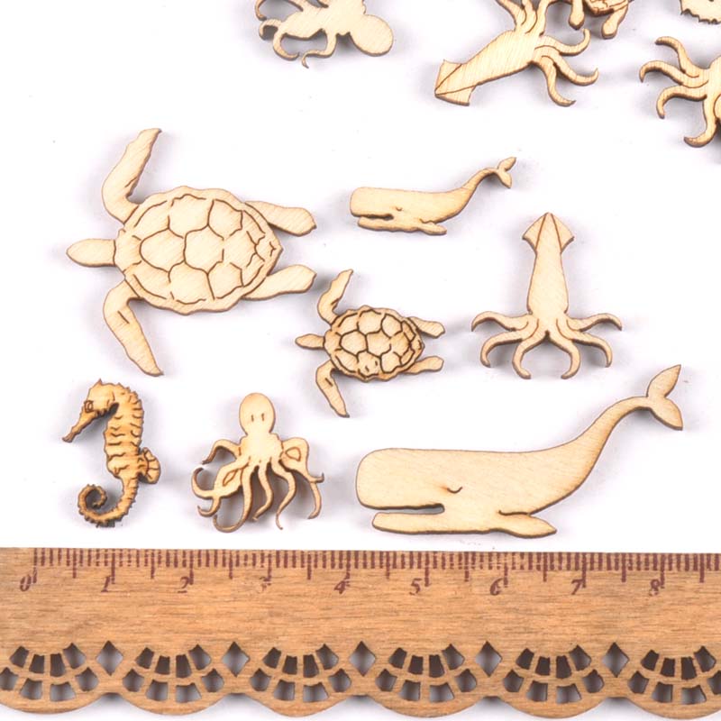 20Pcs 25-40Mmทะเลเต่า/ม้า/ปลาว - Art Craft Horse บทวิจารณ์และราคา
