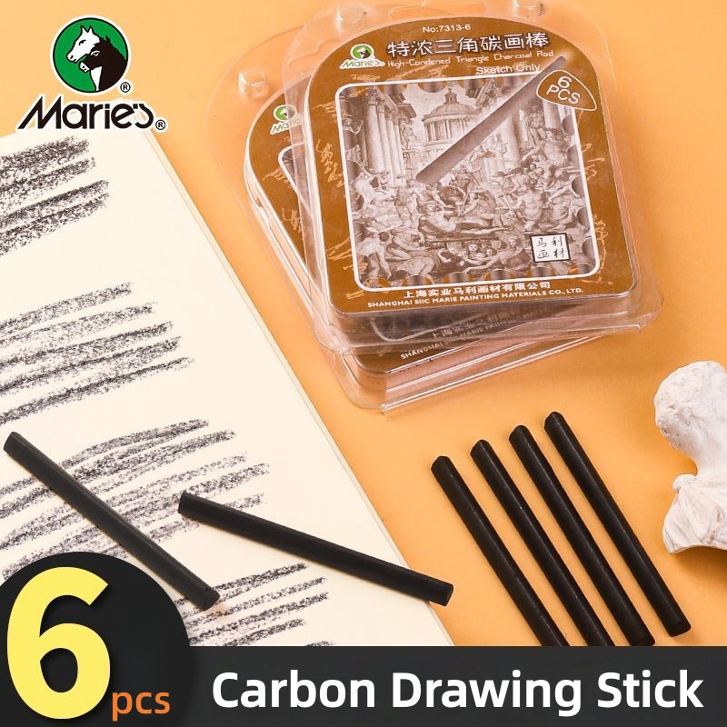 แท่งถ่านสำหรับวาดภาพรูปสามเหลี - Sketching Charcoal Set บทวิจารณ์และราคา