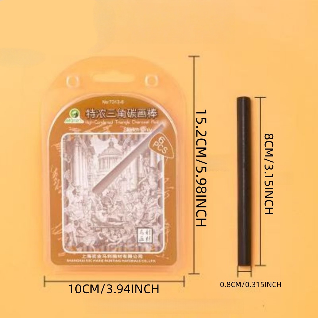 แท่งถ่านสำหรับวาดภาพรูปสามเหลี - Sketching Charcoal Set บทวิจารณ์และราคา