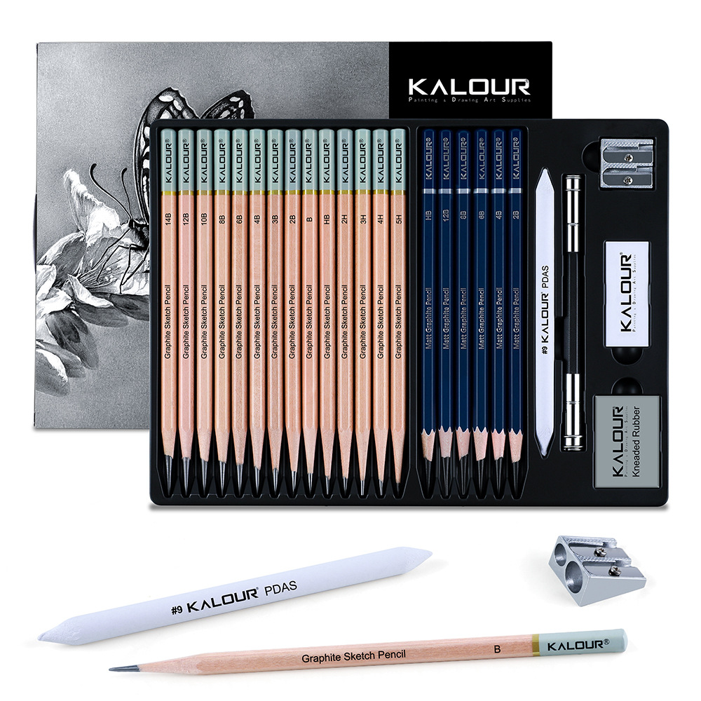 ชุดเครื่องมือวาดภาพถ่าน KALOUR - Sketching Charcoal Set บทวิจารณ์และราคา