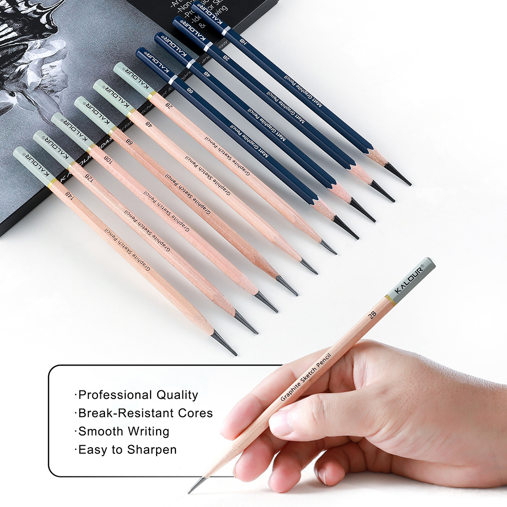ชุดเครื่องมือวาดภาพถ่าน KALOUR - Sketching Charcoal Set บทวิจารณ์และราคา