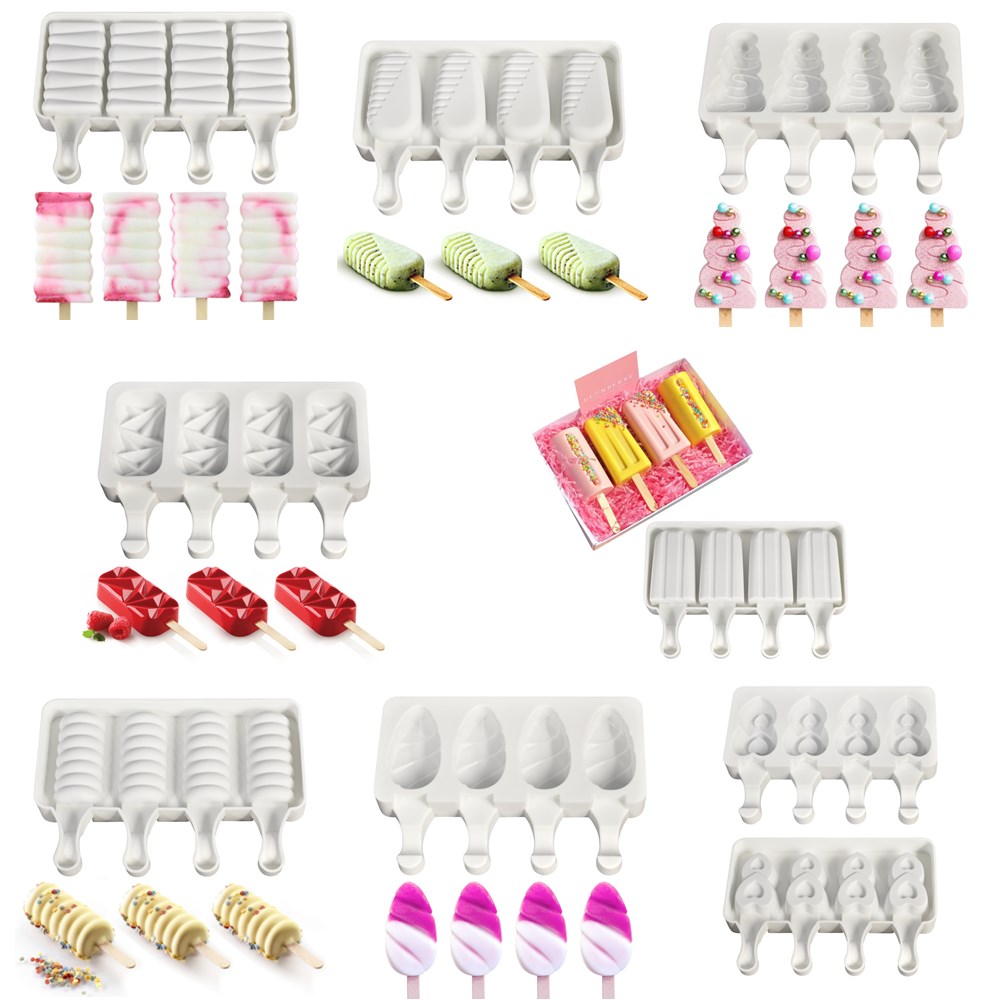 รูปร่างต่างๆ Ice Cream ซิลิโคน - Art Craft Ice Cream บทวิจารณ์และราคา