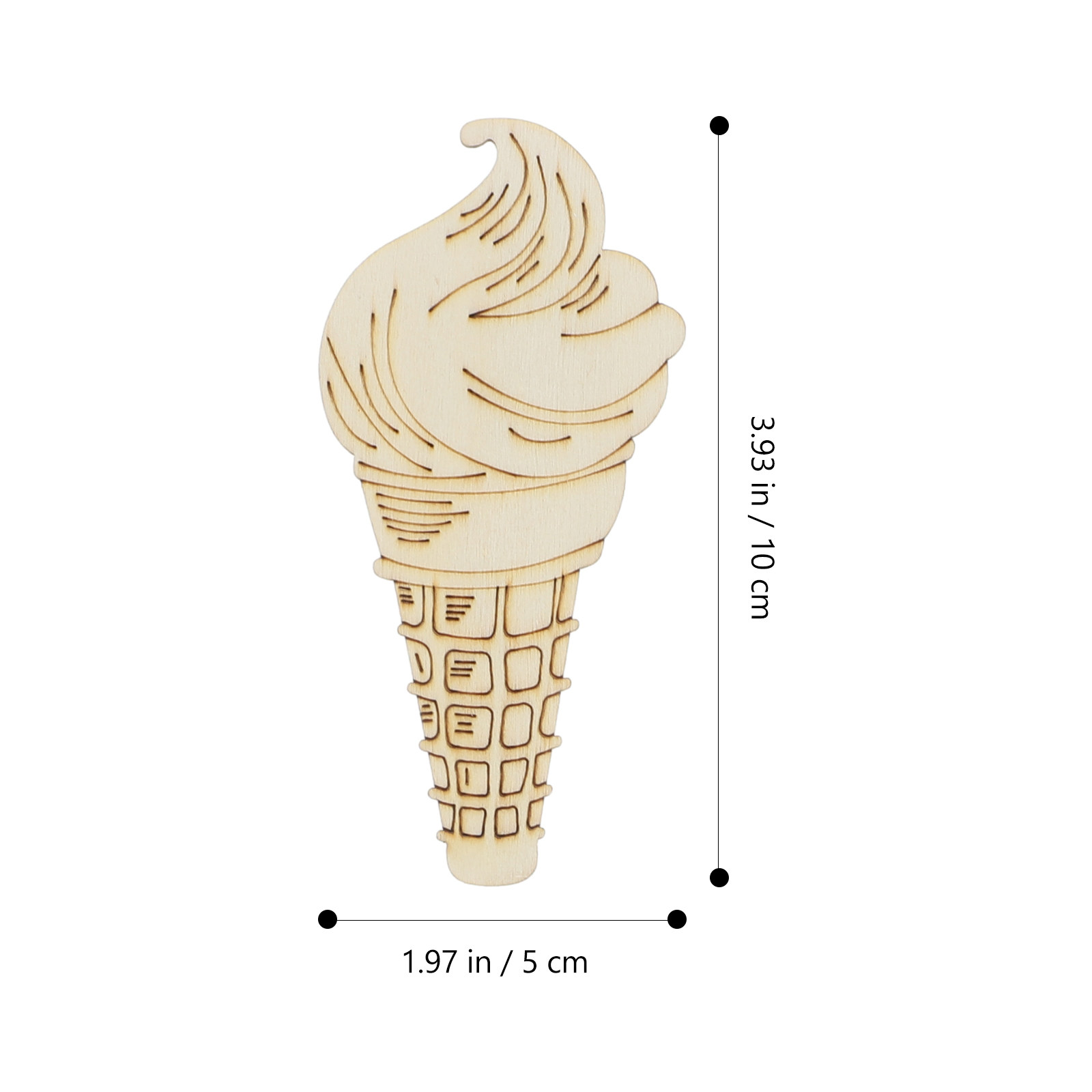 แผ่นไม้สำหรับงานศิลปะ 70 ชิ้น  - Art Craft Ice Cream บทวิจารณ์และราคา