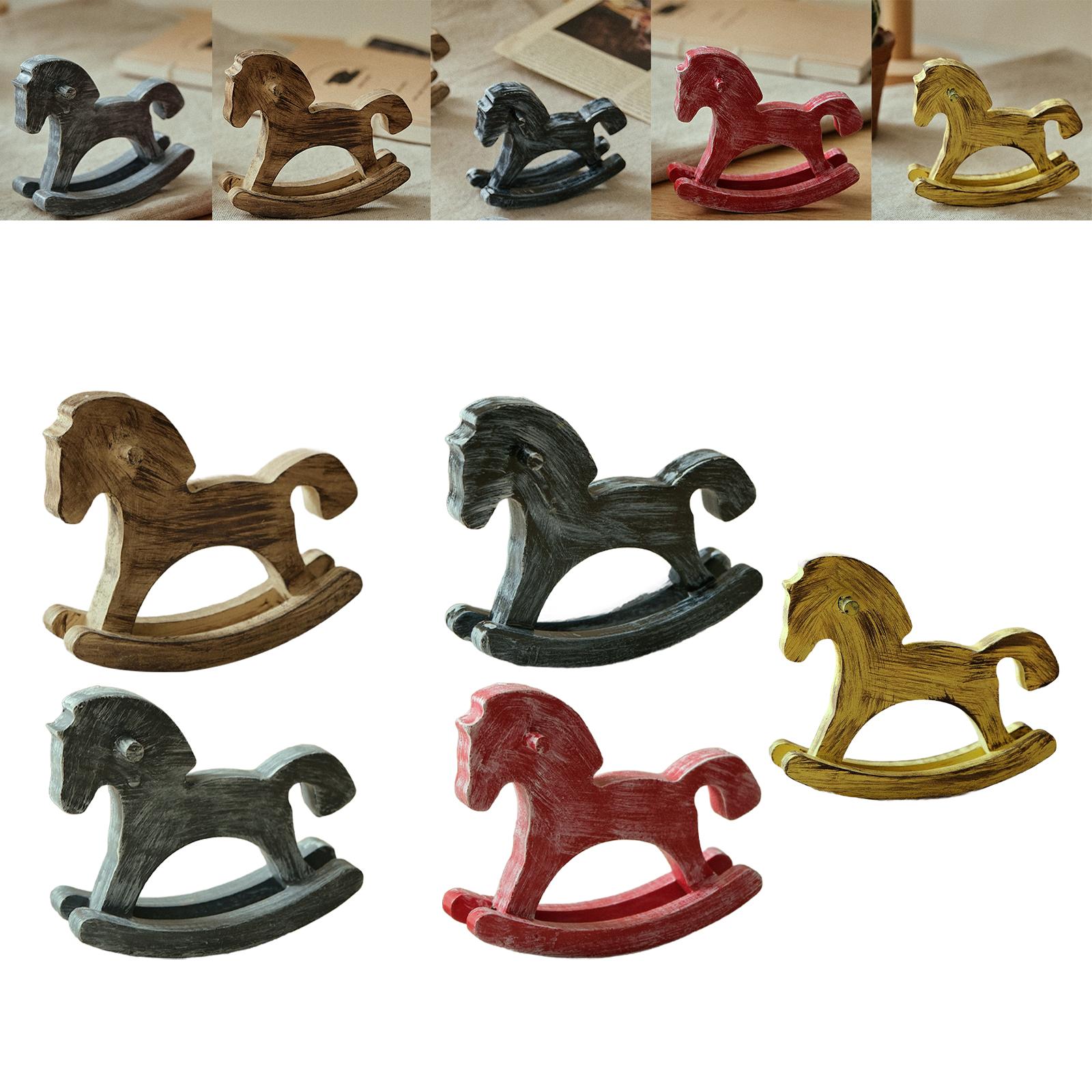 ม้าโยกไม้ ของตกแต่งบ้าน ของที่ - Art Craft Horse บทวิจารณ์และราคา