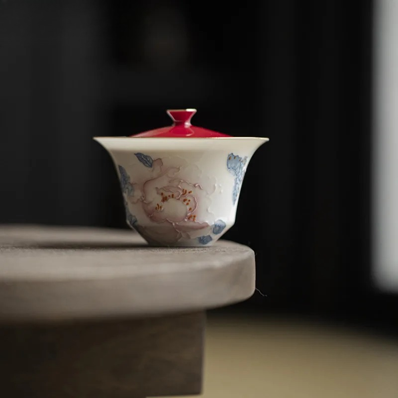 แก้วกาวยวนลายดอกโบตั๋นวาดด้วยม - Art And Craft Exclusives บทวิจารณ์และราคา