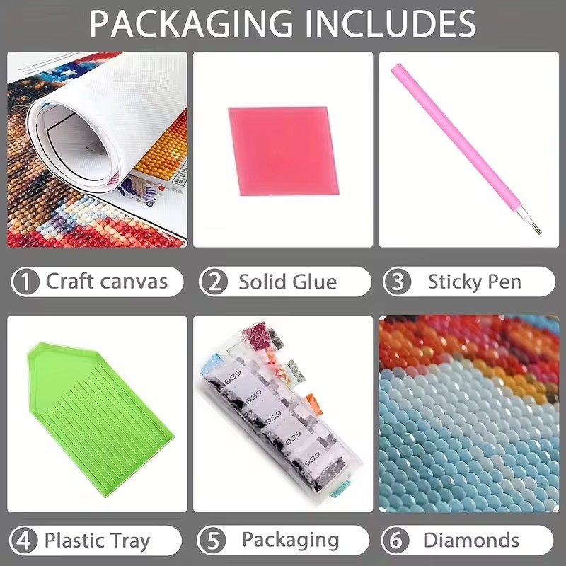 สัตว์เพชรภาพวาดงูเต็มรูปแบบรอบ - Art Craft Hobbies บทวิจารณ์และราคา