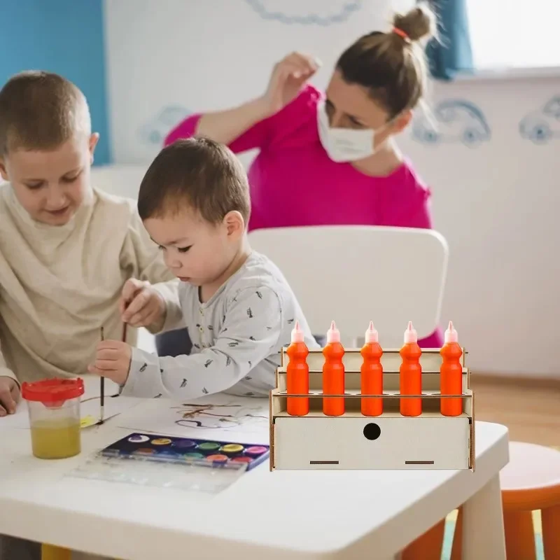 ชั้นวางสีไม้สำหรับขวดสีและอุปก - Art Craft Display บทวิจารณ์และราคา