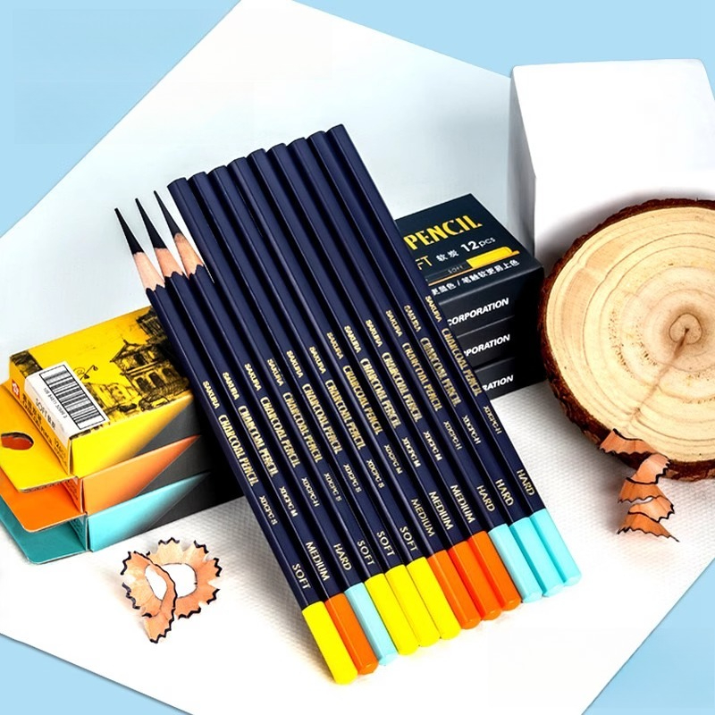ชุดดินสอไม้ถ่าน SAKURA ระดับมื - Sketching Charcoal Set บทวิจารณ์และราคา