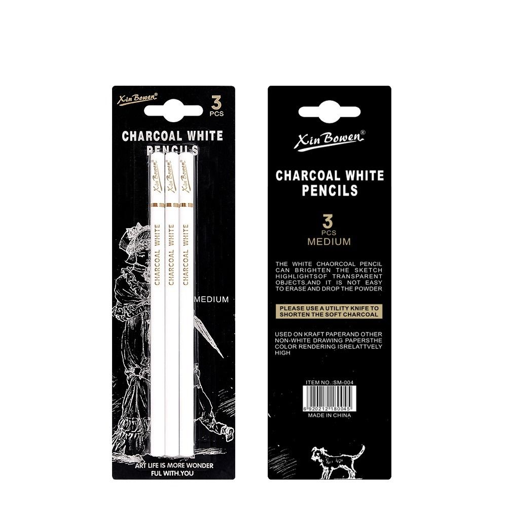 ชุดดินสอถ่าน 3 ชิ้น (นุ่ม/ปานก - Sketching Charcoal Set บทวิจารณ์และราคา