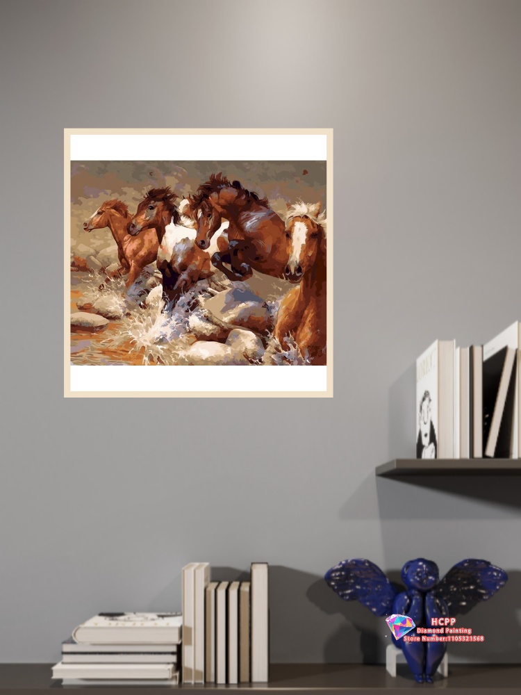 ชุดภาพวาดเพชรรูปม้า รูปทรงสี่เ - Art Craft Horse บทวิจารณ์และราคา