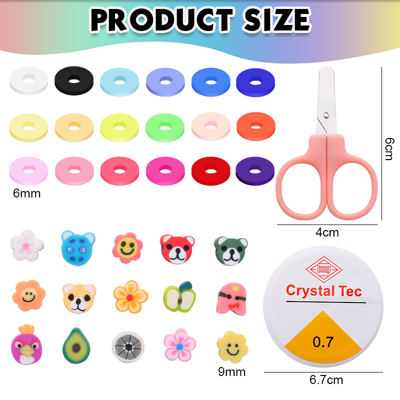 สร้อยข้อมือลูกปัดดินทําชุดเมล็ - Art Craft Clay บทวิจารณ์และราคา