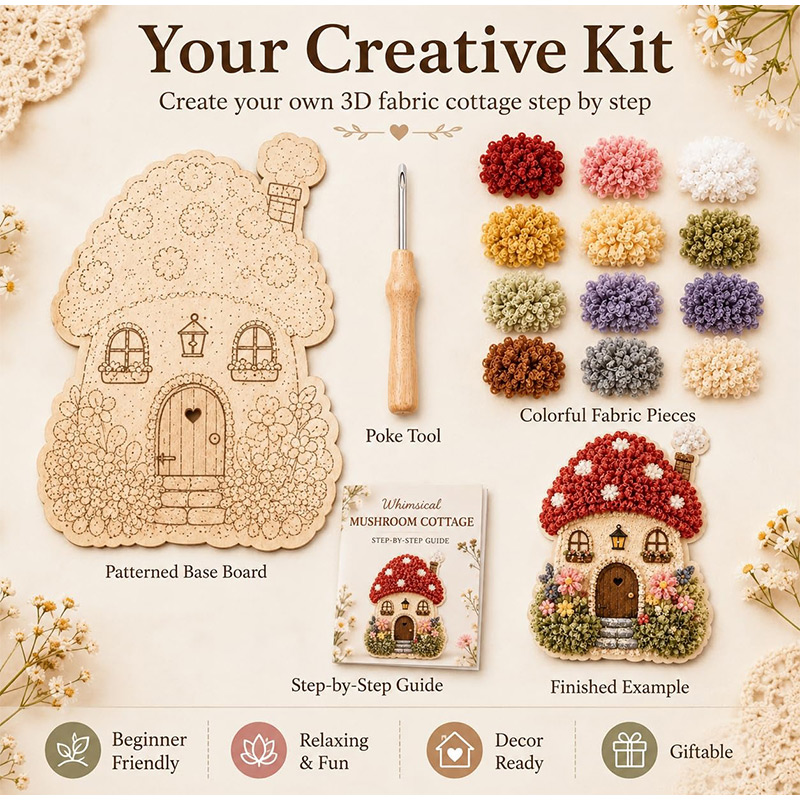 ชุดงานฝีมือปักผ้า 3 มิติ รูปบ้ - Art Craft Display บทวิจารณ์และราคา