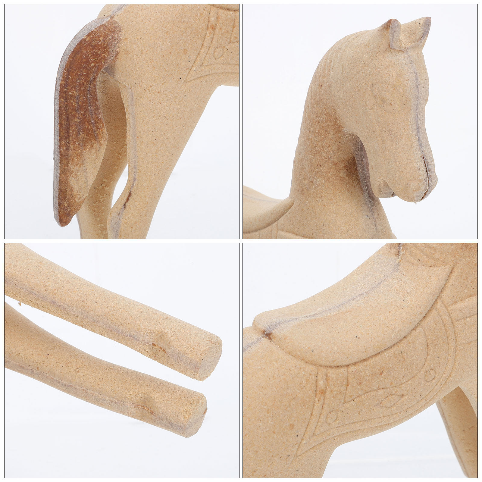 ม้าไม้ยังไม่เสร็จขนาด 8.2x6.7  - Art Craft Horse บทวิจารณ์และราคา