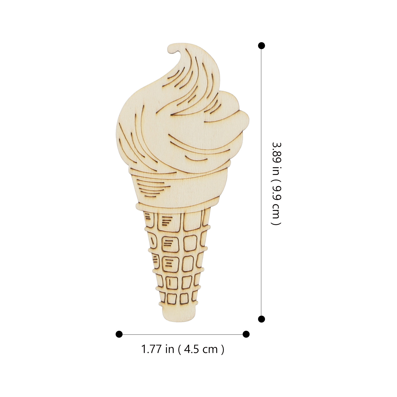 แผ่นไม้เปล่าสำหรับทำไอศกรีม 30 - Art Craft Ice Cream บทวิจารณ์และราคา