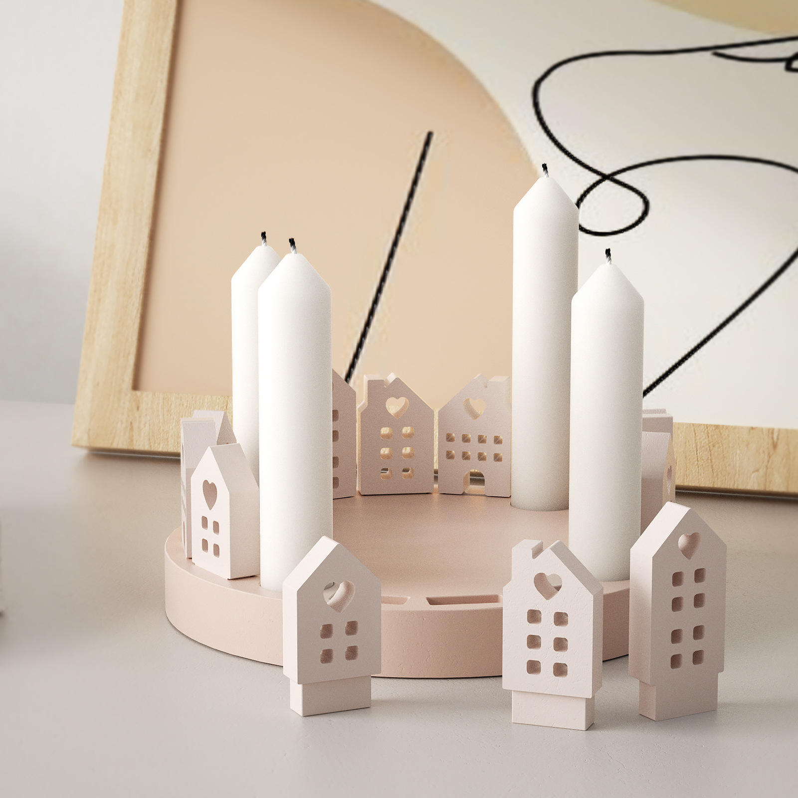 Hollow House กระต่ายเทียนผู้ถื - Art Craft House Making บทวิจารณ์และราคา
