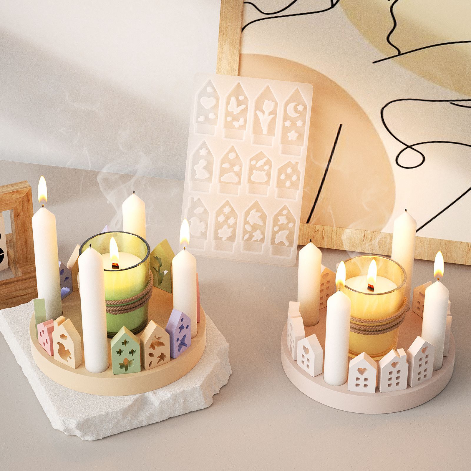 Hollow House กระต่ายเทียนผู้ถื - Art Craft House Making บทวิจารณ์และราคา