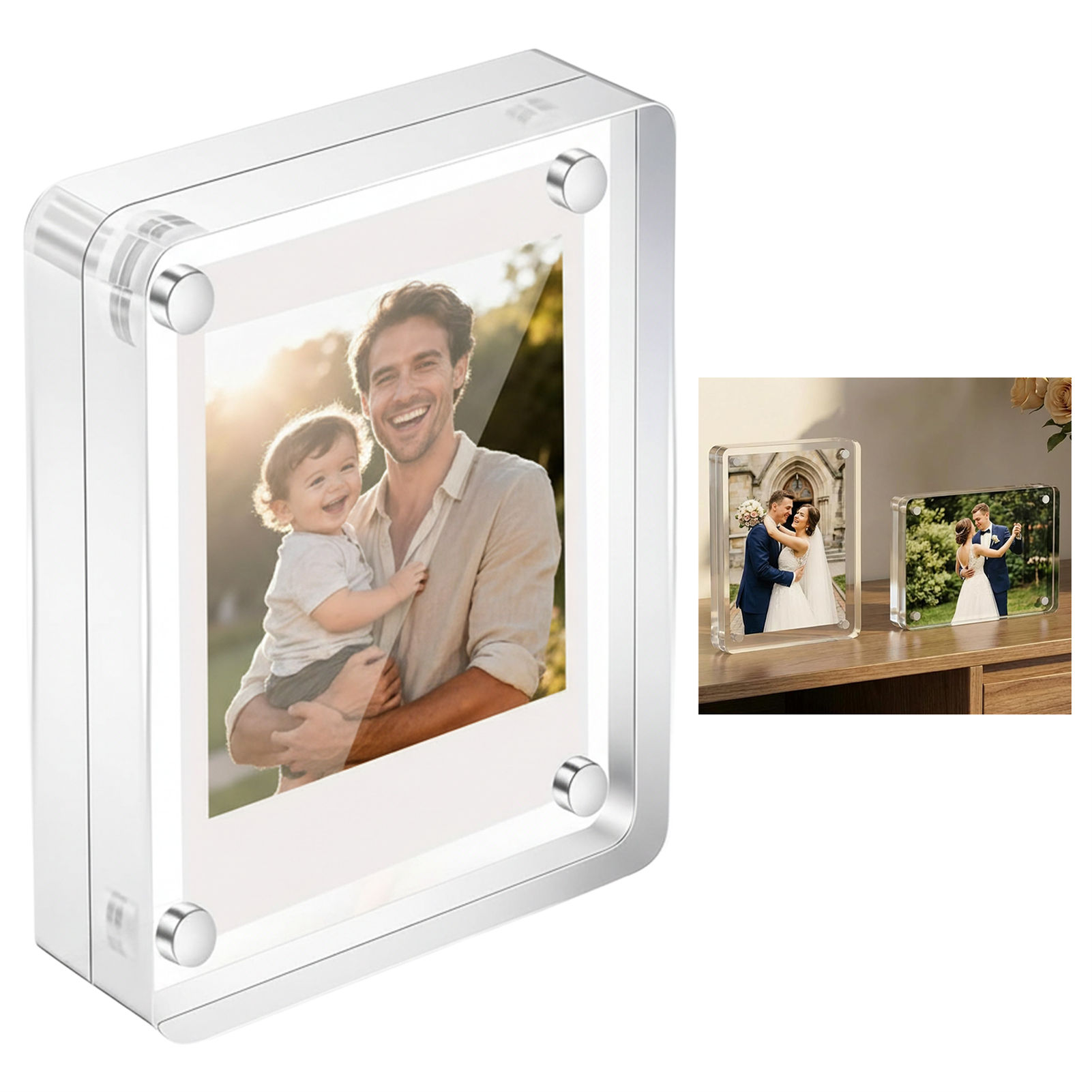 กรอบรูปอะคริลิคแม่เหล็ก ขนาด 2 - Art Craft Display บทวิจารณ์และราคา
