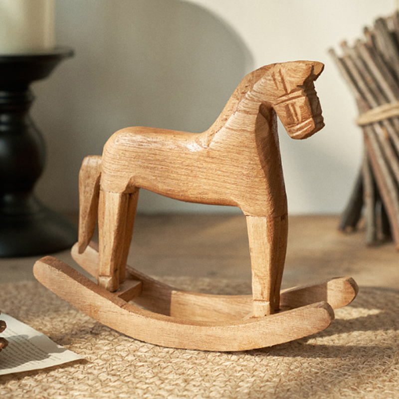 งานฝีมือไม้ รูปปั้นม้าโยก ของต - Art Craft Horse บทวิจารณ์และราคา