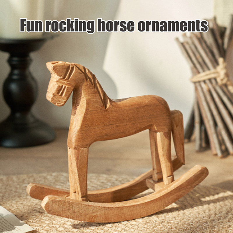 งานฝีมือไม้ รูปปั้นม้าโยก ของต - Art Craft Horse บทวิจารณ์และราคา