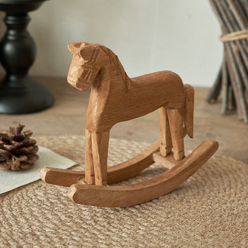 งานฝีมือไม้ รูปปั้นม้าโยก ของต - Art Craft Horse บทวิจารณ์และราคา