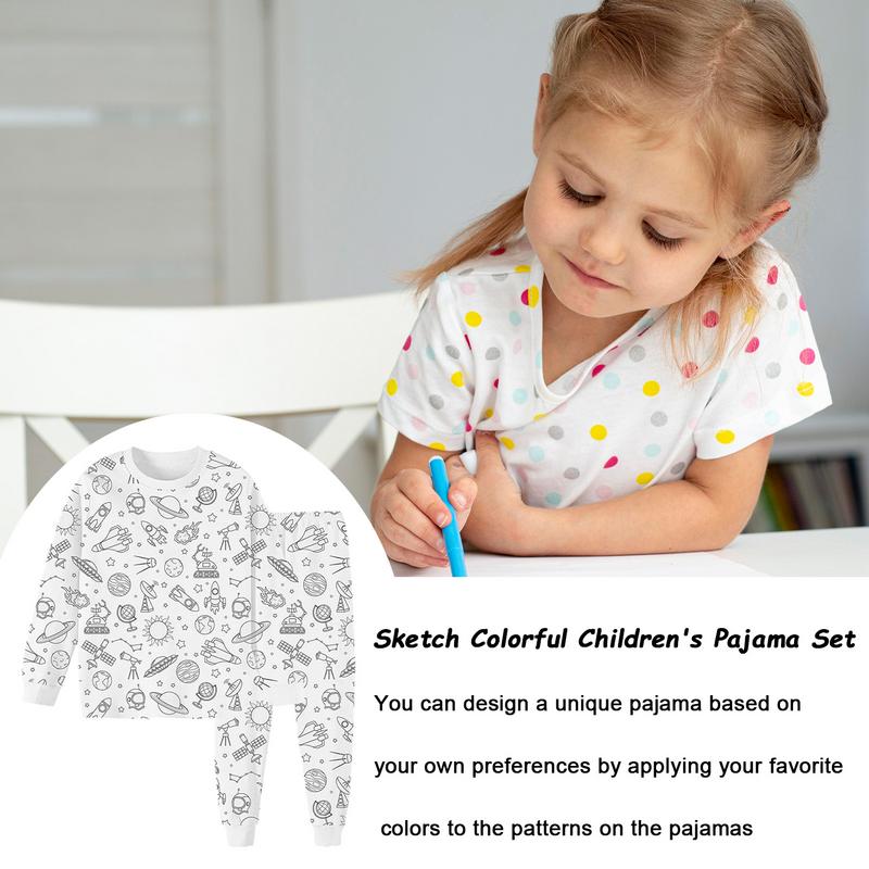 ชุดชุดนอนสำหรับเด็กหลากสีลายสเ - Art And Craft Autumn บทวิจารณ์และราคา