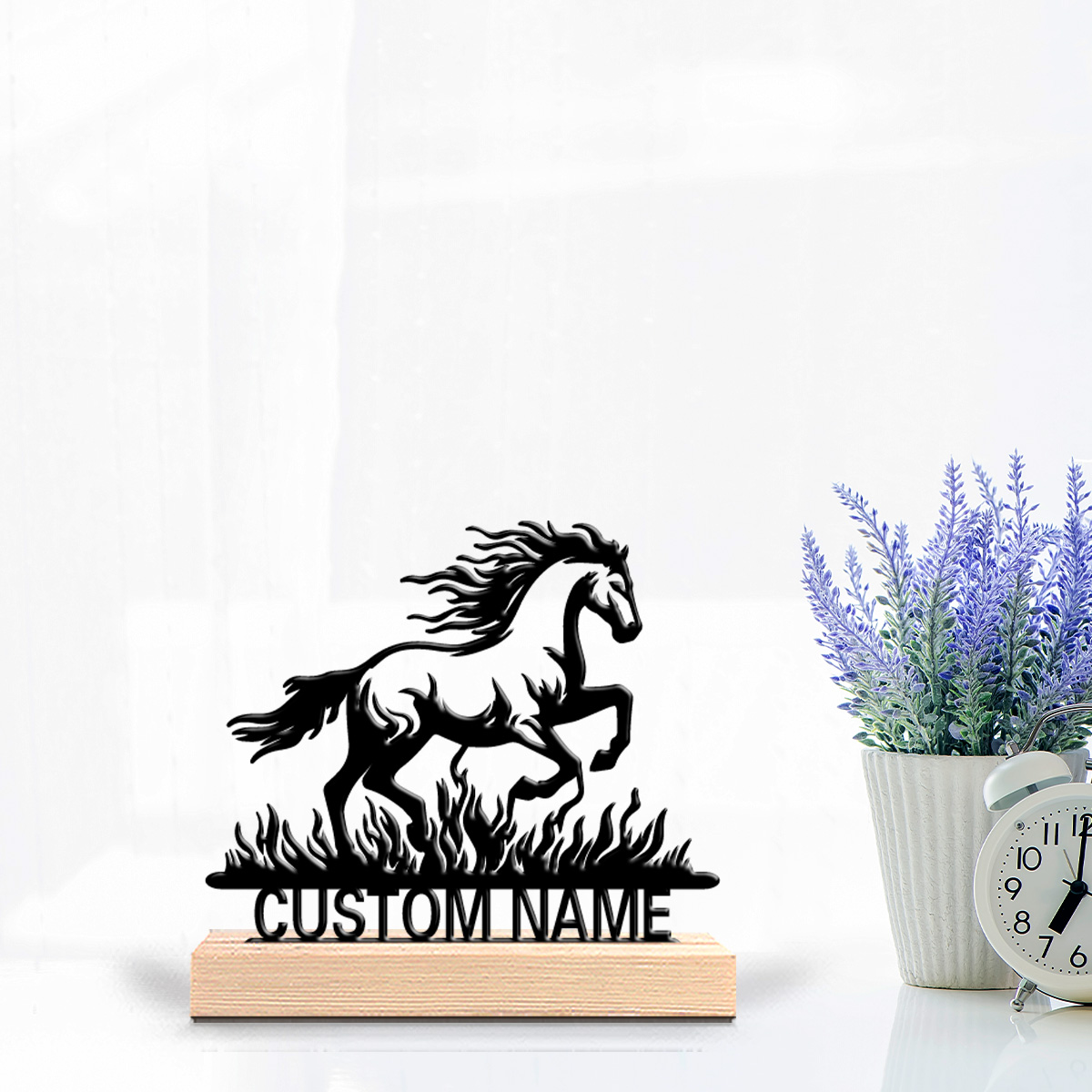 รูปปั้นม้าโลหะแบบเรียบง่าย 1 ช - Art Craft Horse บทวิจารณ์และราคา