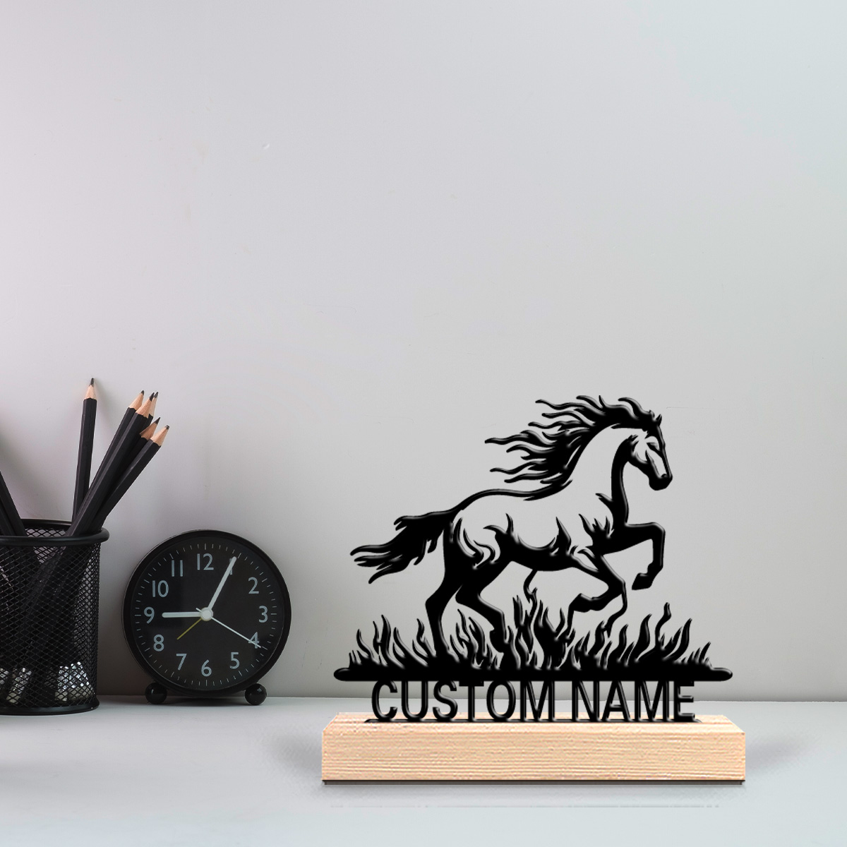 รูปปั้นม้าโลหะแบบเรียบง่าย 1 ช - Art Craft Horse บทวิจารณ์และราคา
