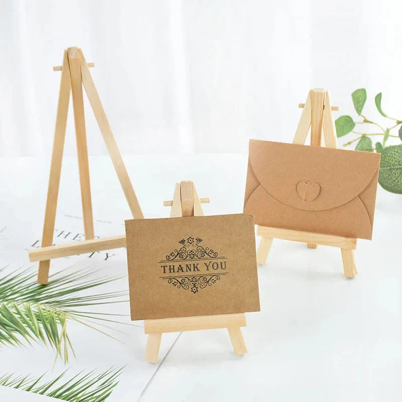 10 ชิ้นไม้มินิขาตั้งกรอบเดสก์ท - Art Craft Display บทวิจารณ์และราคา