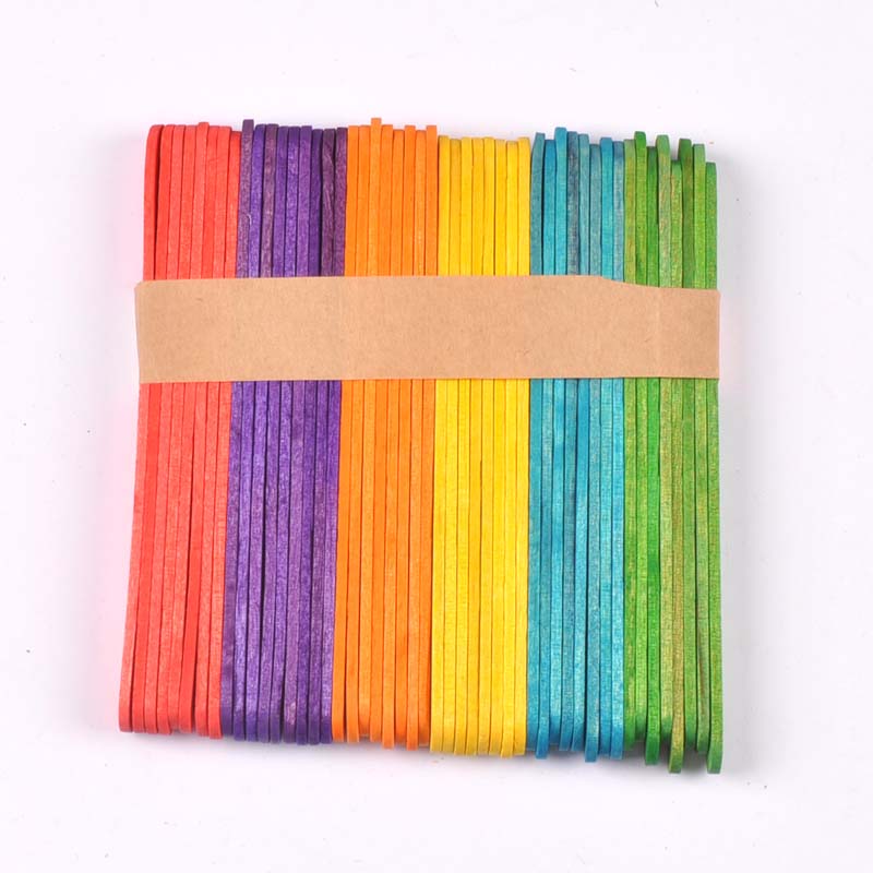 50ชิ้น/ล็อตไม้ธรรมชาติและไม้ที - Art Craft Ice Cream บทวิจารณ์และราคา